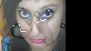 Gman Cum On Face Of Sexy Desi Slut W. Big Boobs  Tribute  indian desi indian cumshots arab